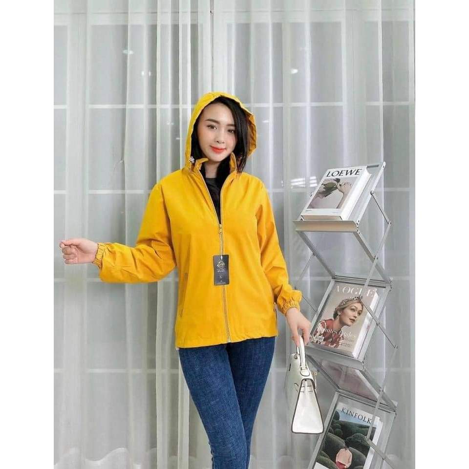 Áo Khoác Gió Nữ 2 Lớp Cao Cấp ,Áo khoac Gió Dù  2 Lớp Lót Lưới Chống Nước, Chống Bụi, Nón Tháo Rời Hàng Loại 1