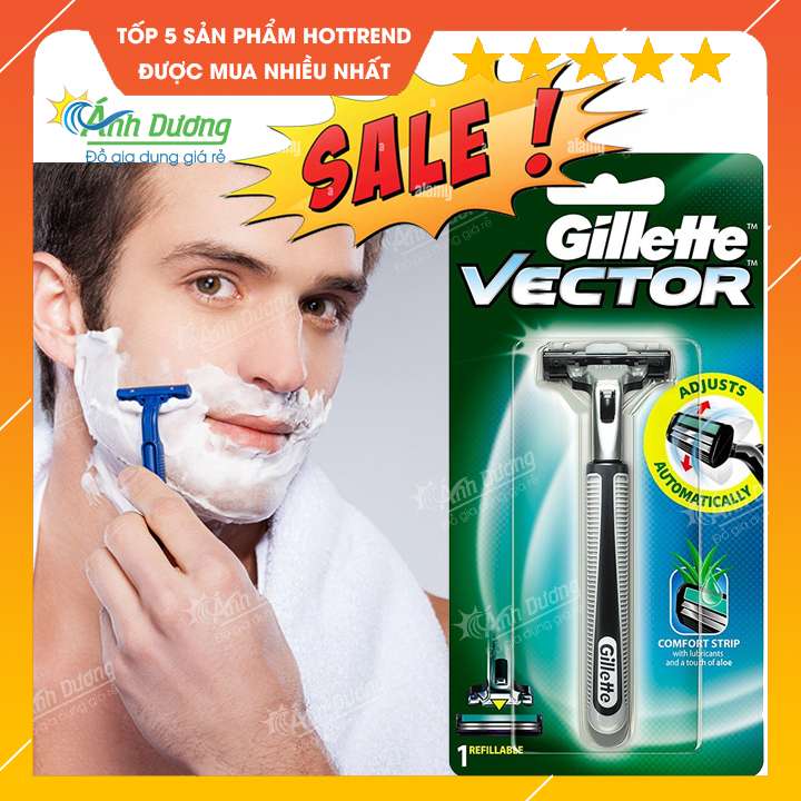 Bộ cán dao cạo râu cao cấp Gillette kèm lưới có sẵn