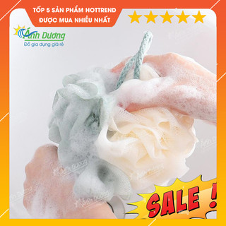 Bông Tắm Tròn Size 20*20cm Siêu Mềm Mịn, bông tắm lưới tạo bọt