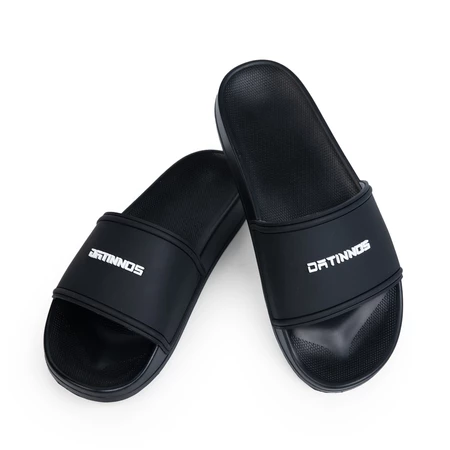 Dép Quai Ngang Unisex Nam Nữ DATINNOS Thời Trang,Trẻ Trung, Đế PU Ba Màu Đen Xám Kem- DT09