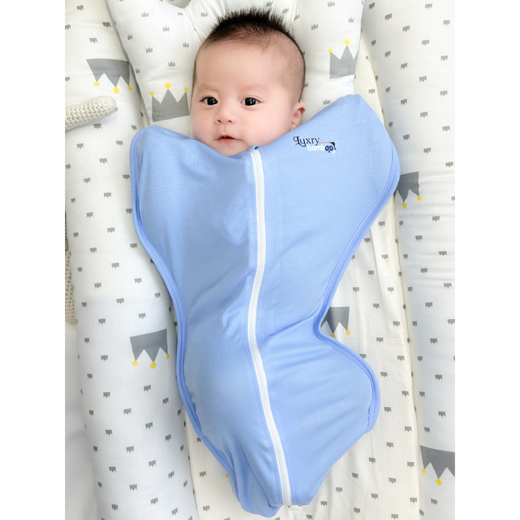 Nhộng Chũn Cho Bé Sơ Sinh Luxry Vải Sợi Tre Cao Cấp, Kháng Khuẩn, giúp Trẻ Ngủ Ngon giấc