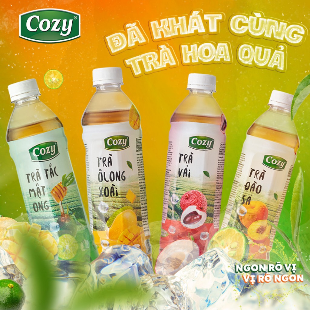 Cozy - Review Trà hương Vải 455ml Cozy