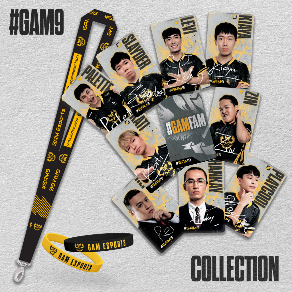 Bộ sản phẩm merch GAM9 kỷ niệm chức vô địch VCS thứ 9 của đội tuyển GAM ...
