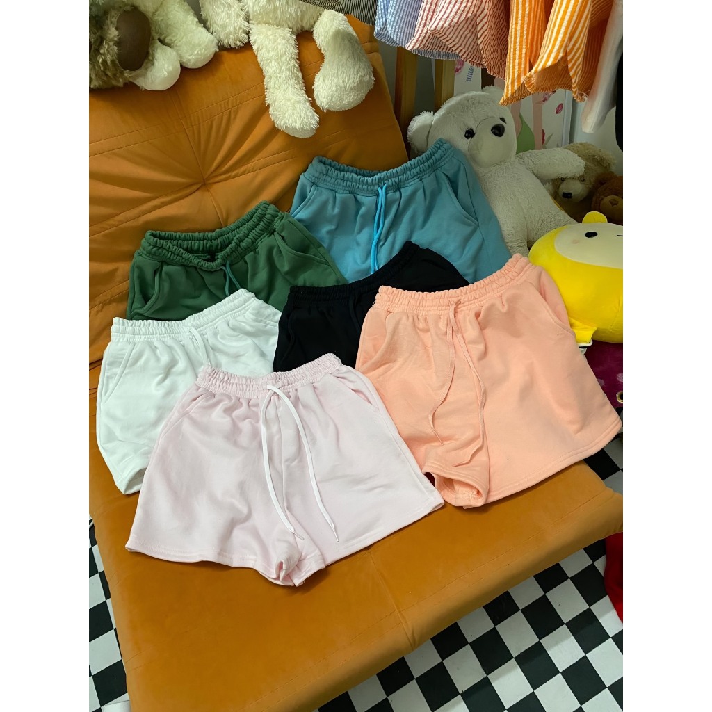 Quần Short Nữ NY LA Vải Nỉ Chân Cua Cao Câp Nhiều Màu Có Túi Freesize 65kg Unim Store - QSN01