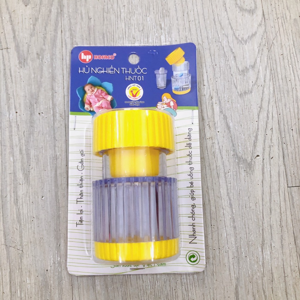 Hủ nghiền thuốc Cao Cấp HOFACO  bằng nhựa - Hũ cà thuốc viên cho bé HNT01 AN TOÀN