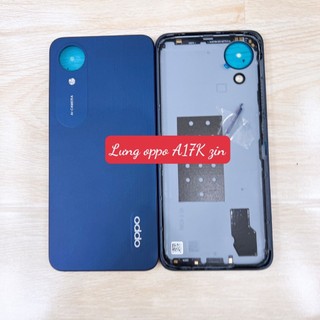 lưng vỏ oppo a17k, cph2471, vỏ bộ, lưng pin, nắp lưng, nắp pin, khung sườn, benzen, vỏ oppo