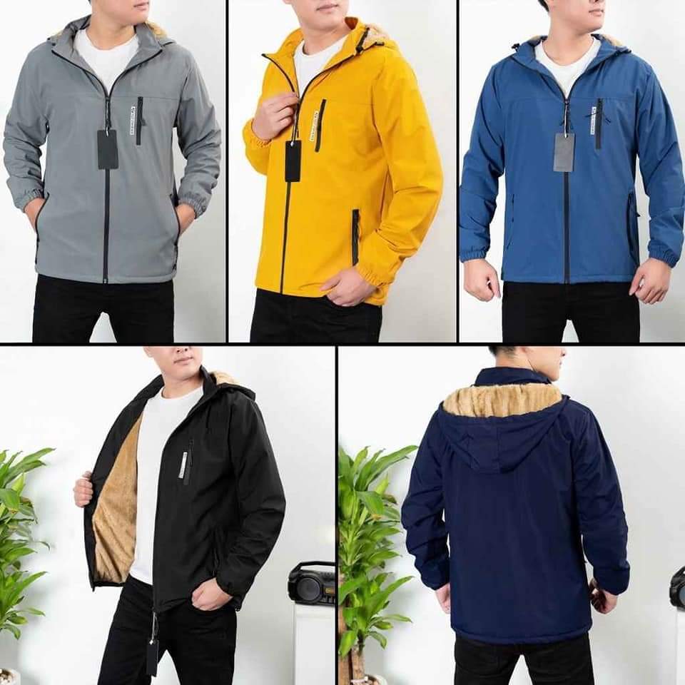 38-83kg Áo khoác gió lót lông nam nữ cao cấp siêu ấm 2 lớp, áo khoác mùa đông nam nữ phủ nano chống gió chống thấm  nước