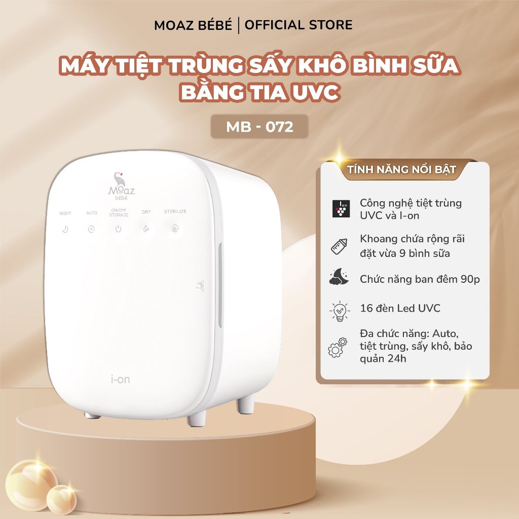Máy tiệt trùng UVC I-ON Moaz BéBé MB - 072 | Shopee Việt Nam