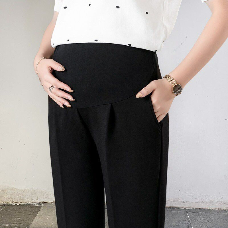 Quần Baggy Bầu Umi Hàn (S-3XL) co dãn 4 chiều có chun rút chinh bụng
