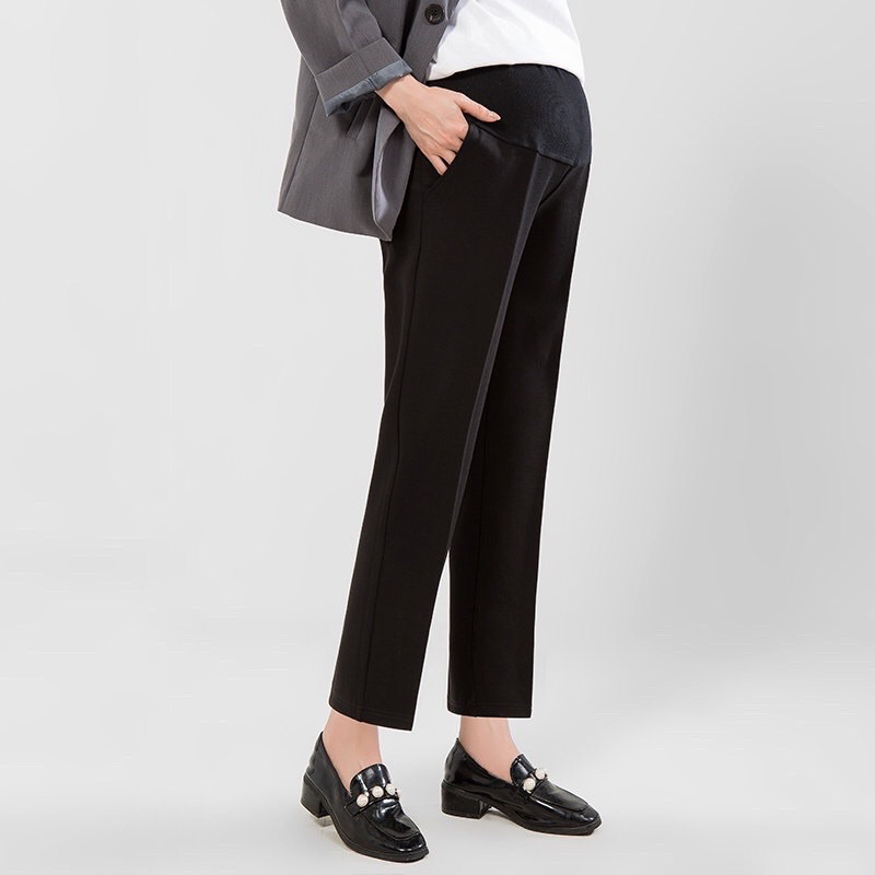 Quần Baggy Bầu Umi Hàn (S-3XL) co dãn 4 chiều có chun rút chinh bụng