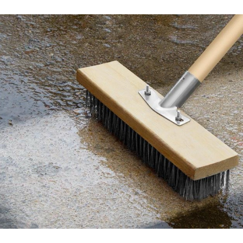 Chổi Sắt Mềm Rửa Rong Rêu 30cm Rửa Sàn Nhà Bể Bơi, Rửa Vách Tường Đa Năng