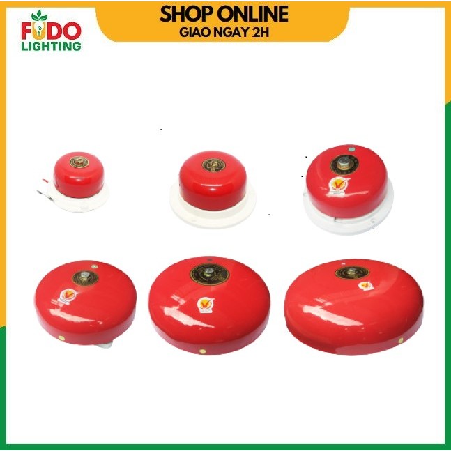 Chuông điện Tiến Thành 6,8,10 inch 220V báo giờ, reng chuông trường học ...