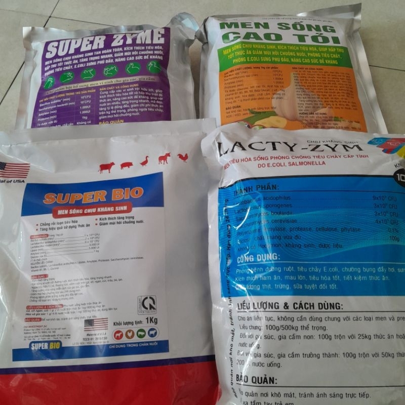 Men sống cao tỏi; Super zyme; Lacty-zym; Super Bio 1kg | Shopee Việt Nam