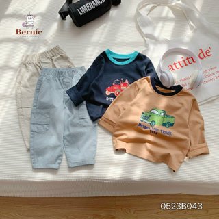 Bộ thu đông bé trai dài tay cho bé trai 1-6 tuổi (9-23kg) BN002