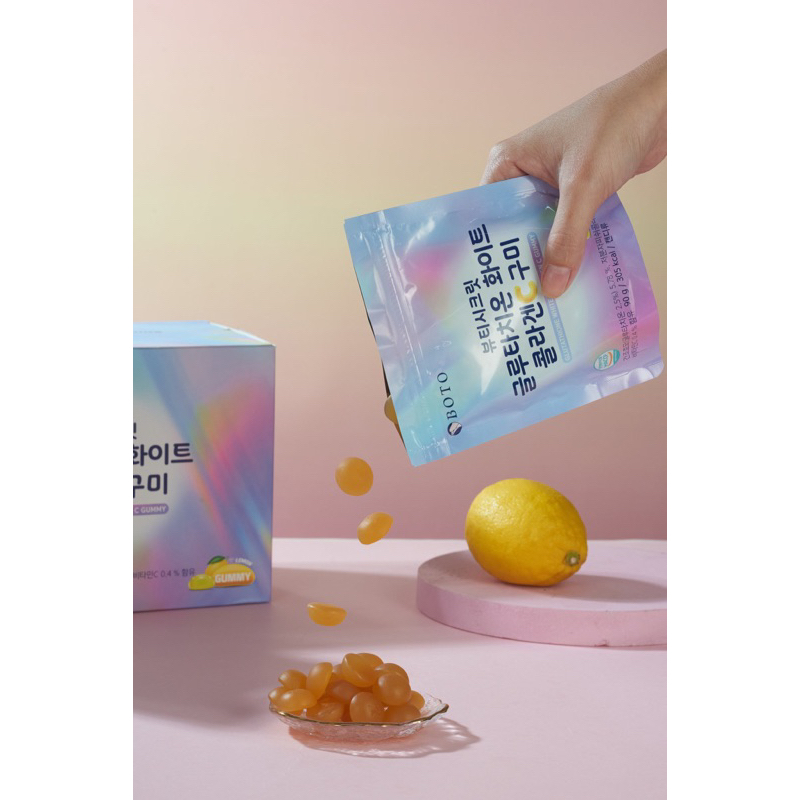 boto glutathione gummy Kẹo Dẻo Trắng Da Collagen Beauty Secret C Hàn Quốc 30 Viên #skin