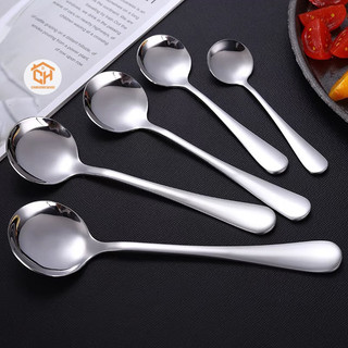 Thìa, Dĩa Cán Quạt Inox Hàng Dày Dặn, Sáng Bóng, Phù Hợp Cho Gia Đình, Trang Trí, Nhà Hàng Cam Homeware