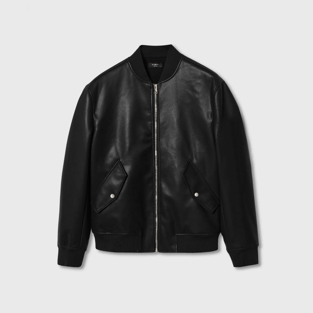 Áo khoác nam ROWAY chất da PU nhập khẩu cao cấp | Bomber da | Shopee ...