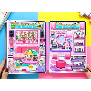 Ngôi nhà Neon màu sắc của cô bé Avatar dễ thương- Búp bê giấy