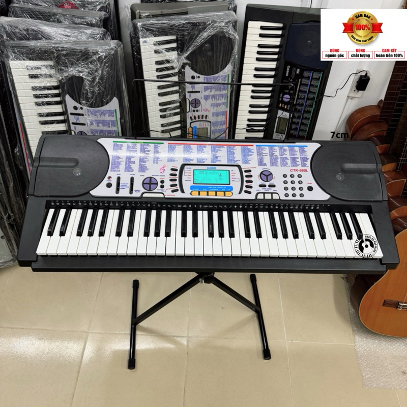 Đàn organ nội địa Nhật CASIO CTK 660L phím có đèn LED có touch, điệu ,  tiếng phong phú. Âm thanh hay. Bảo hành 12 tháng | Shopee Việt Nam