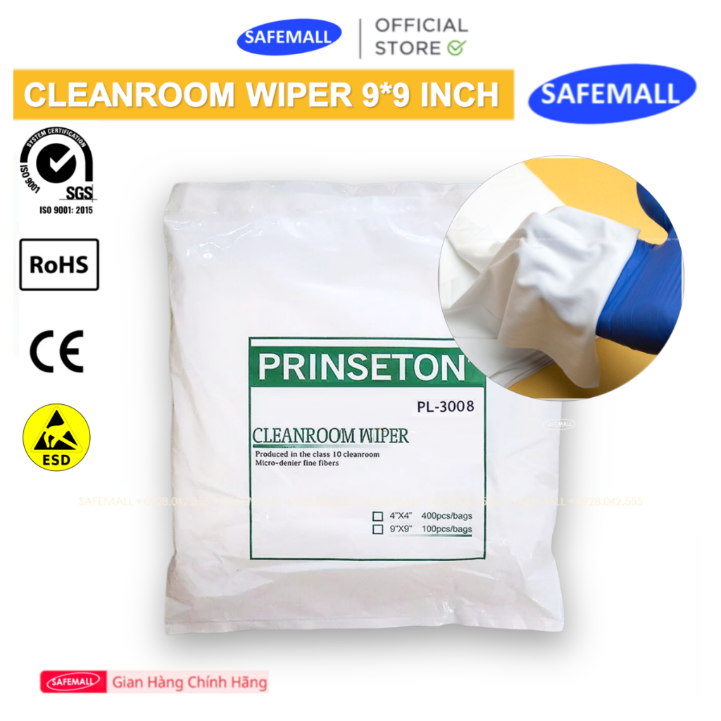 Khăn lau phòng sạch siêu mịn 8009-69LE, PL-3008, 1009-SLE Clean room ...