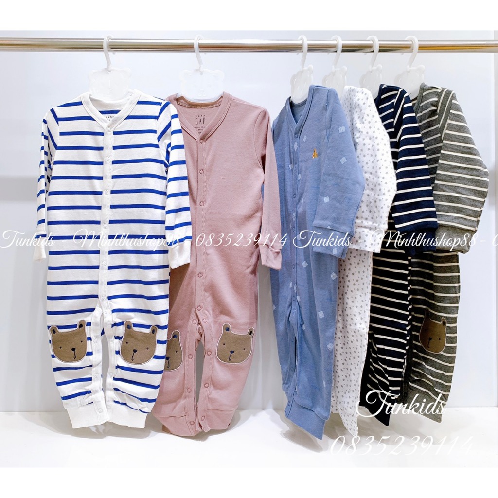 Body sleepsuit body cotton dài tay G A P TQXK Sz 624M Shopee Việt Nam