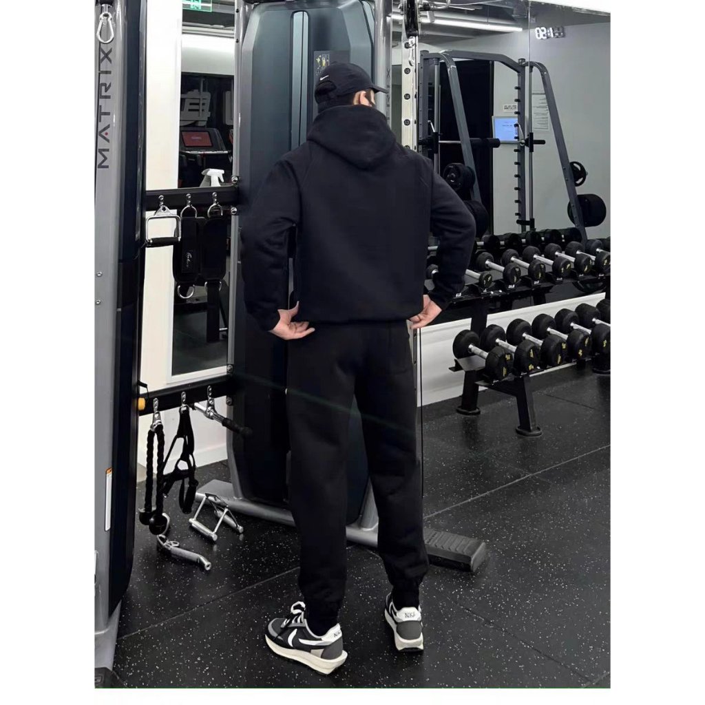 Set Nỉ Thể Thao Hoodie Phối Hoạ TiếT ICONDENIM Cá Tính Sành Điệu, Chất Liệu Nỉ Ngoại Mềm Mịn Thấm Hút Mồ Hôi