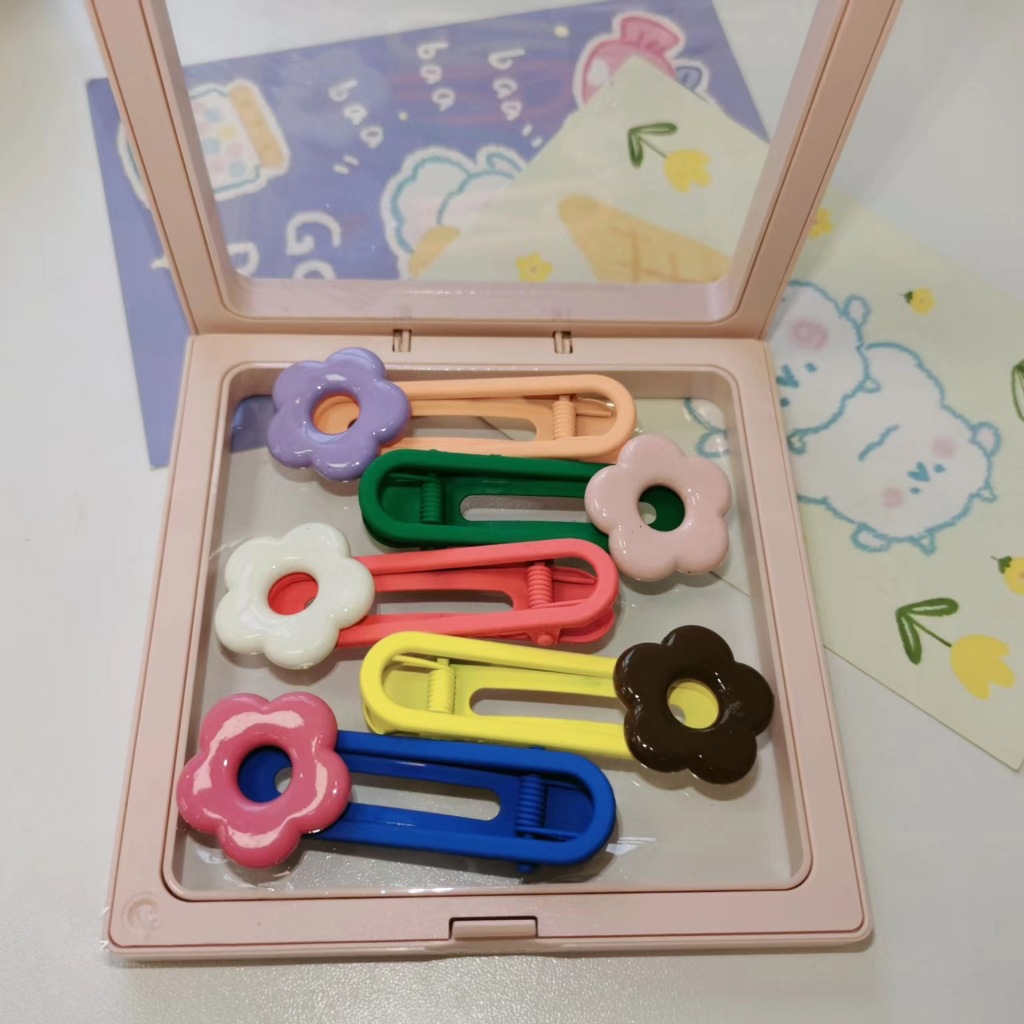 Set 5 Kẹp tóc nhựa cao cấp đóng hộp dễ thương thích hợp làm quà cho người yêu và bé gái