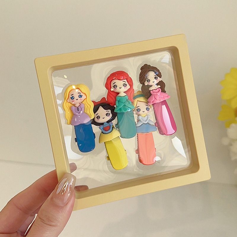 Set 5 Kẹp tóc nhựa cao cấp đóng hộp dễ thương thích hợp làm quà cho người yêu và bé gái