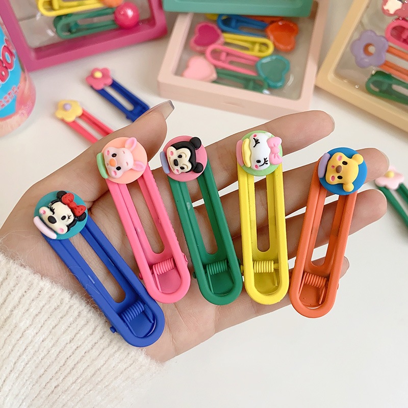 Set 5 Kẹp tóc nhựa cao cấp đóng hộp dễ thương thích hợp làm quà cho người yêu và bé gái