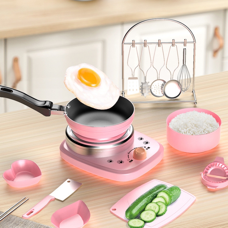 Đồ chơi nấu ăn thật 22 chi tiết, đồ chơi nhà bếp mini cho bé trải nghiệm.