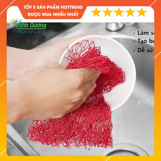 Combo 3 Lưới Rửa Bát Siêu Tạo Bọt Nhà Bếp