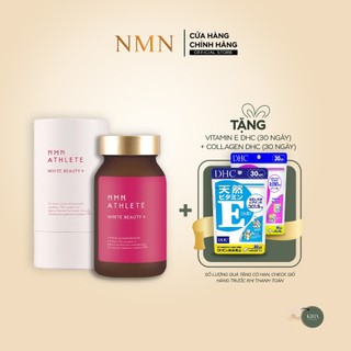 [NMN] Thực phẩm bổ sung NMN ATHLETE WHITE BEAUTY+ - Trắng sáng, Căng bóng và Trẻ hóa toàn diện120 viên