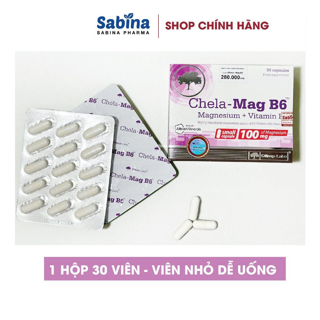 Ảnh Chela-Mag B6 –Thực phẩm bảo vệ sức khỏe bổ sung Magie và Vitamin B6 hỗ trơ giảm mệt mỏi, hỗ trợ hệ thần kinh-Olimp Labs 1