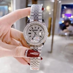 Combo đồng hồ đôi dây kim loại đeo tay chống nước cao cấp thời trang sang trọng R0lex nam 40mm nữ size 32mm , vỏ thép — ảnh 4