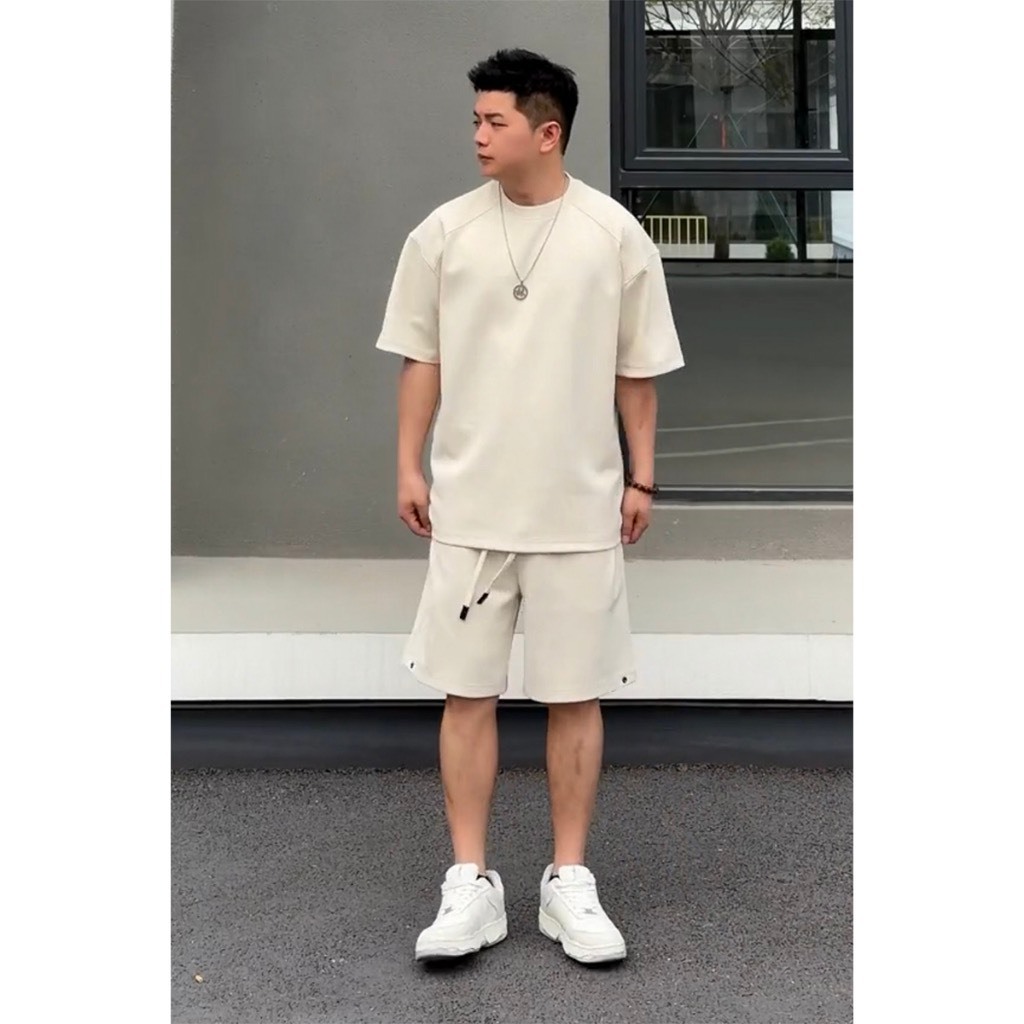 Bộ Phông Hè Thể Thao Cổ Tròn Trơn Cá Tính Sành Điệu, Chất Liệu Cotton Ngoại Mềm Mịn Thấm Hút Mồ Hôi Cực Tốt