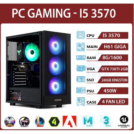 Combo bộ máy case H61/ H81/H110/H310 chiến game, làm văn phòng giá rẻ ...