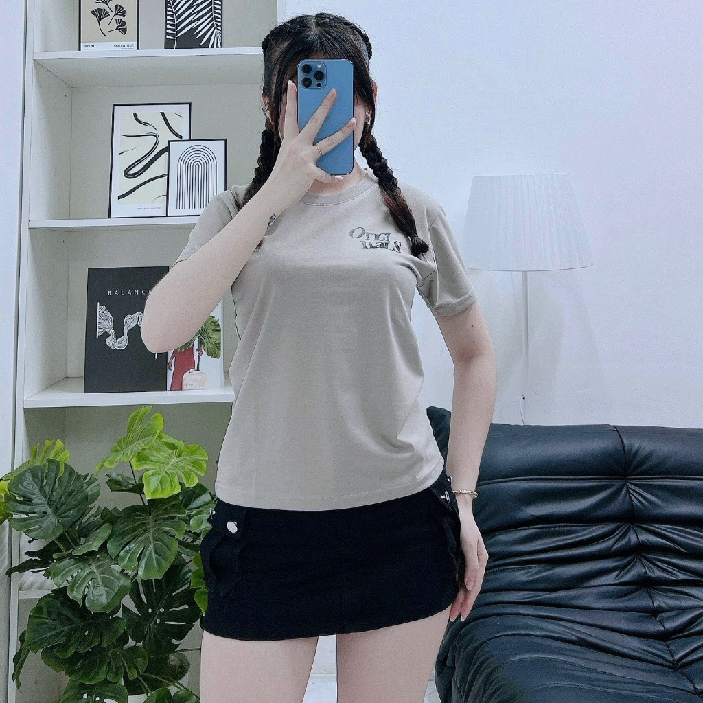 Áo Baby Tee Basic RYSO FASHION Chất Thun Coton Dày Dặn Thấm Hút Tốt