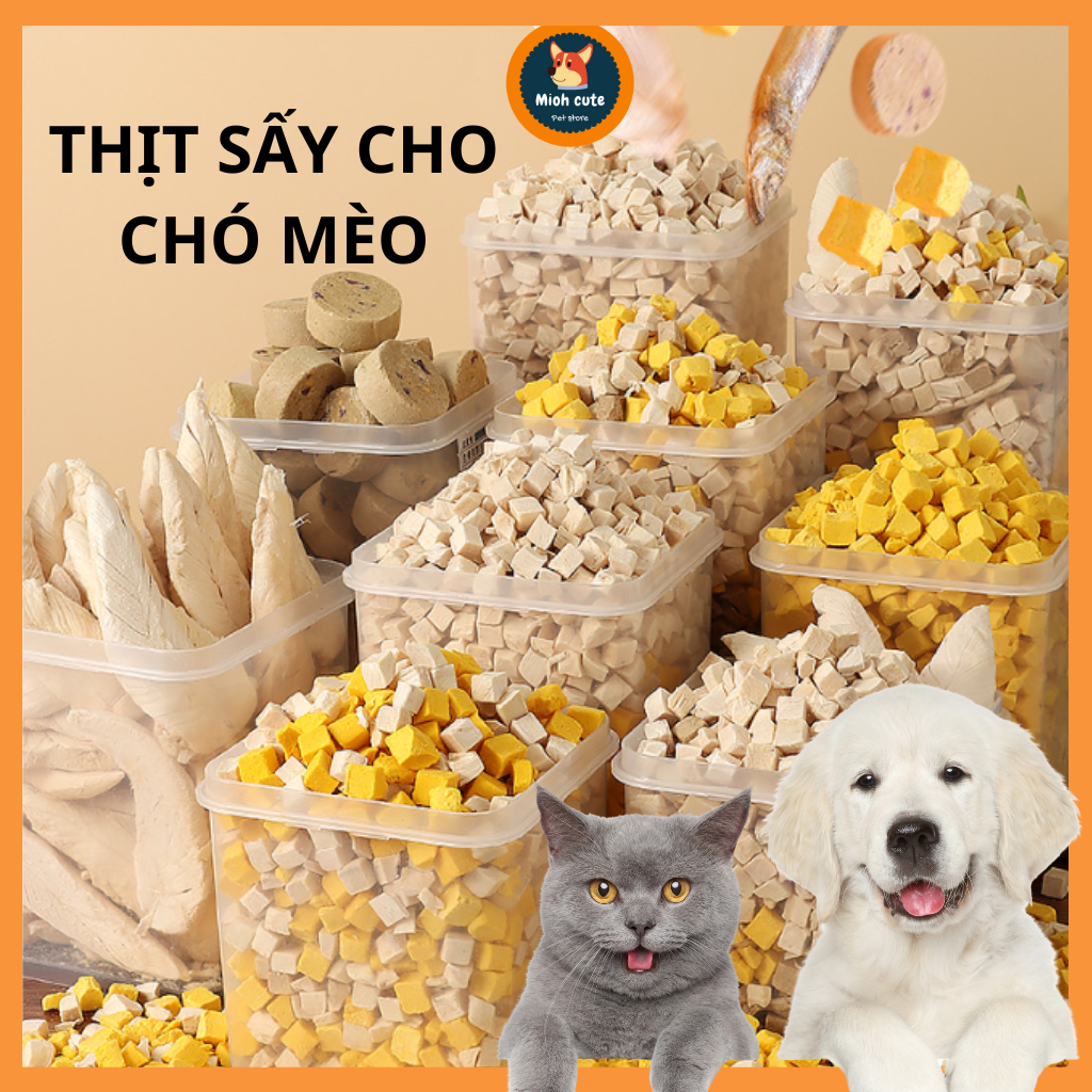 Hộp 500g Thịt sấy cho Mèo, Chó mix vị TAOTAO PET | Shopee Việt Nam