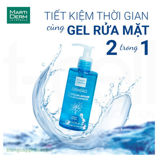 Gel Rửa Mặt Martiderm Dịu Nhẹ Dành Cho Mọi Loại Da - Martiderm Essentials Micellar Cleansing Gel 200ml