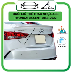 Đuôi gió liền cốp xe Hyundai ACCENT 2018-2023 ,Đuôi cá thể thao hàng mộc chưa sơn ,chưa có băng keo 3m