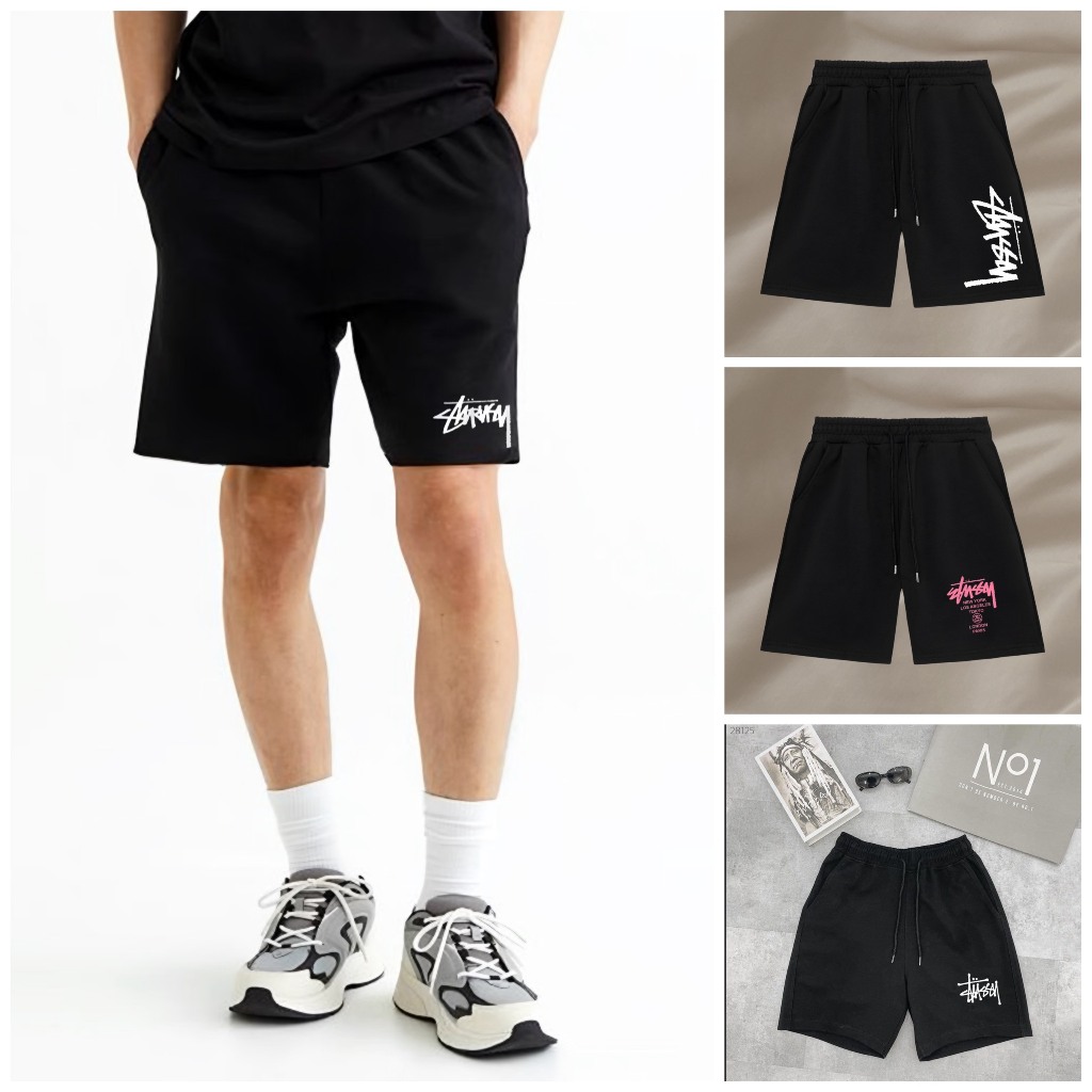 Quần Short Stusssy Chất Liệu Cotton 2 Da Cao Cấp Form Unisex Nam Nữ QN02