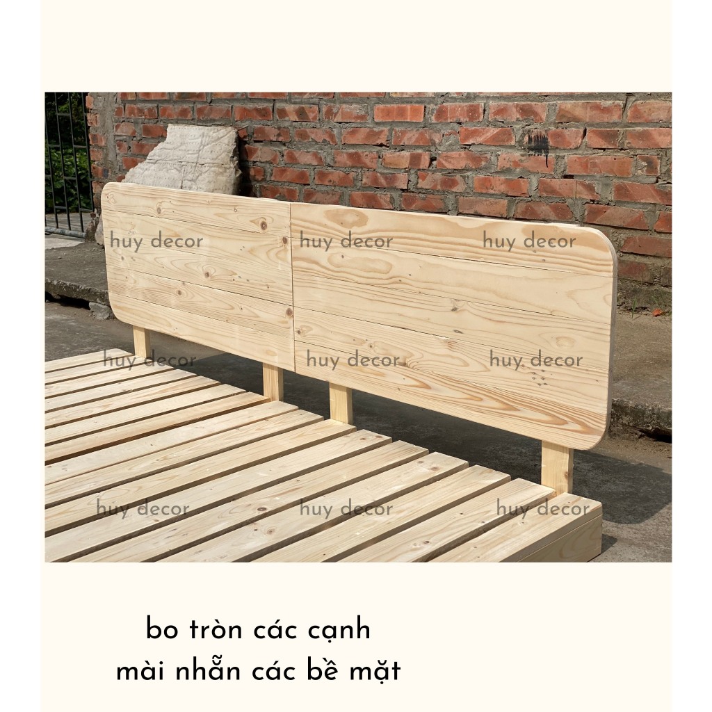 Đầu  Giường Pallet Gỗ Thông Đủ Kích Thước HUY decor | BigBuy360 - bigbuy360.vn