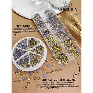 Đá chân lưới nail 12 khía Ghost Light trang trí móng ANGELICA 626