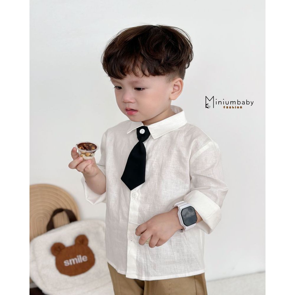 Cavat mix đồ cho bé phối sơ mi, polo năng động nổi bật, Miniumbabyfashion CV1389