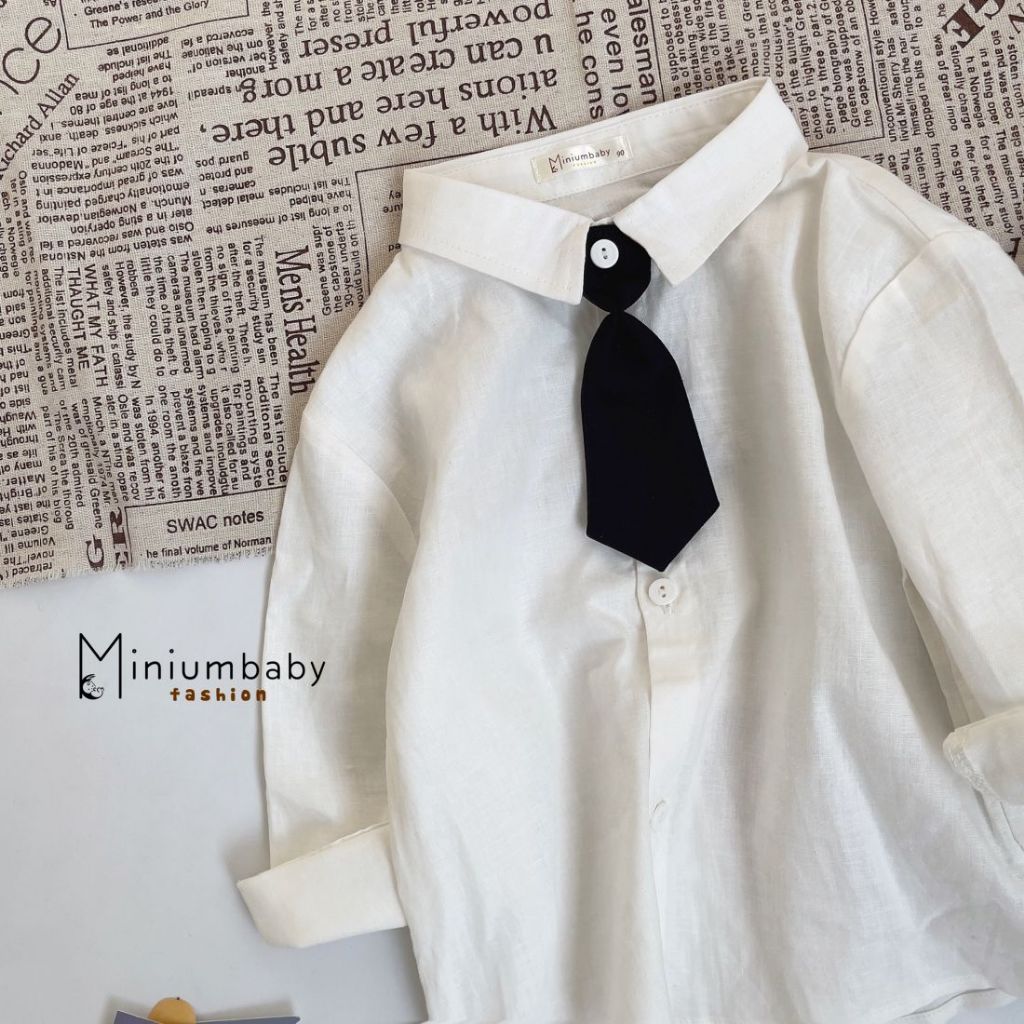 Cavat mix đồ cho bé phối sơ mi, polo năng động nổi bật, Miniumbabyfashion CV1389
