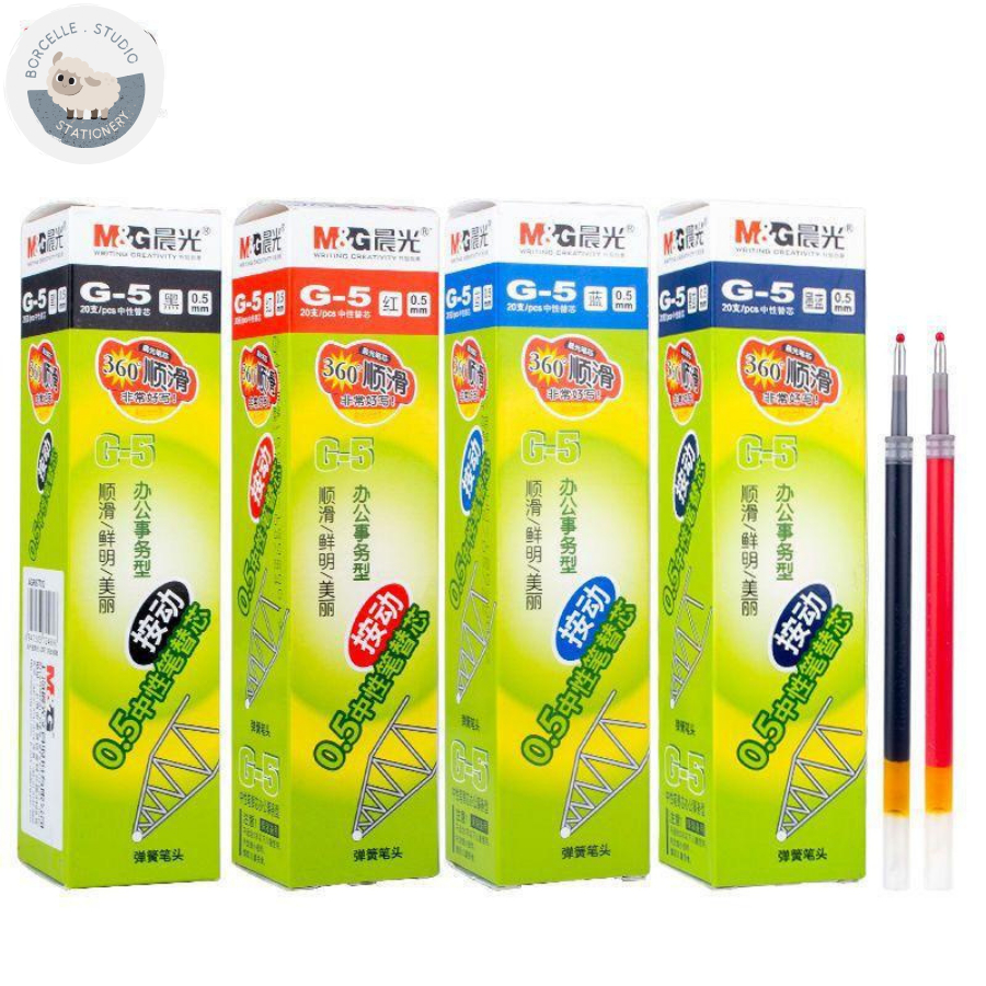 Ngòi gel MG G-5 mực xanh, đen, đỏ, hàng chính hãng với đầu ngòi 0.5mm ...