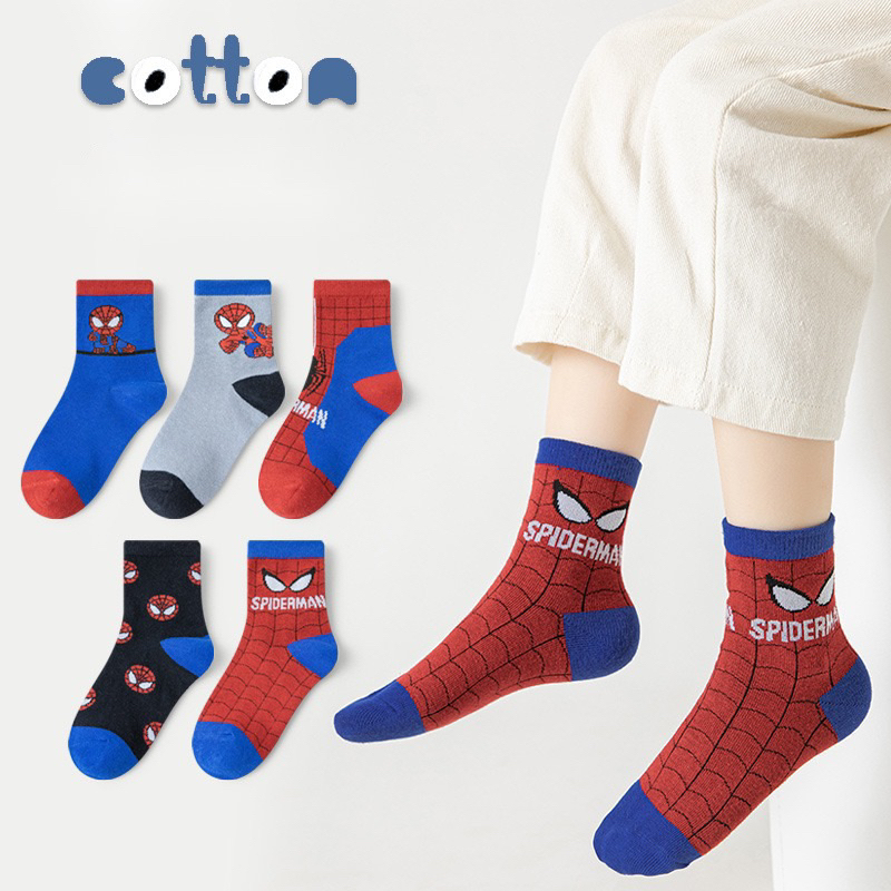 Sét 5 Đôi Tất Siêu Nhân Nhện - Hàng Loại 1