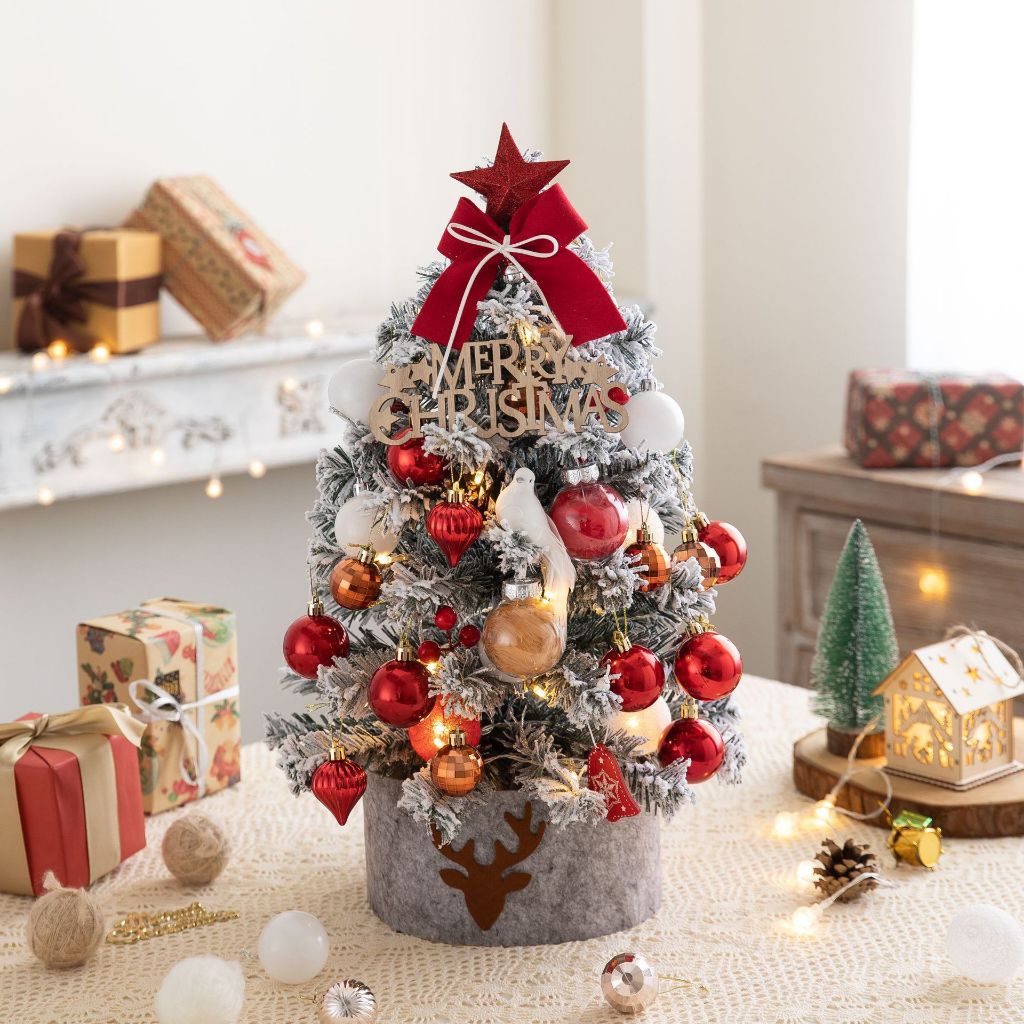 Cây thông noel để bàn, Merry Christmas kèm phụ kiện + đèn cao 60cm Mẹ ...