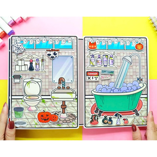 Ngôi nhà Halloween ma mị của Tocaboca - Búp bê giấy