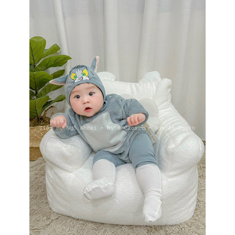 [MD44] Set 3 món bodysuit Tom&Jerry cho bé bản Trung siêu đáng yêu